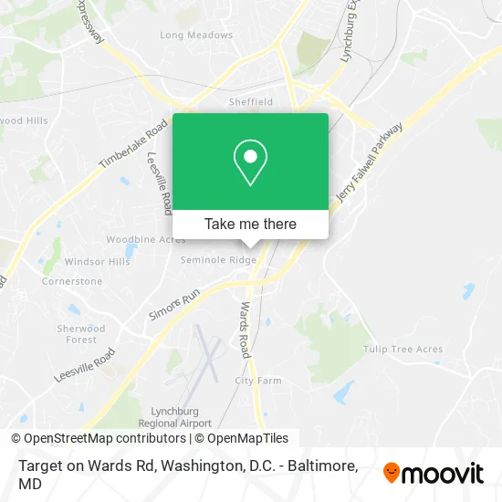 Target on Wards Rd map
