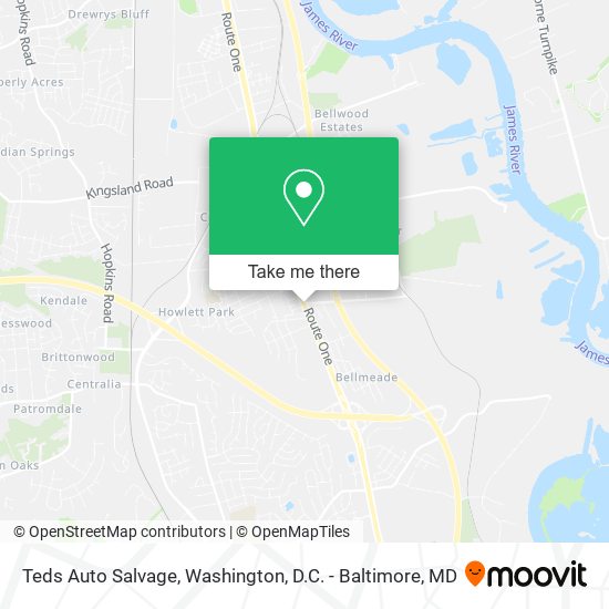 Teds Auto Salvage map