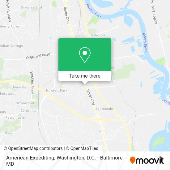 American Expediting map