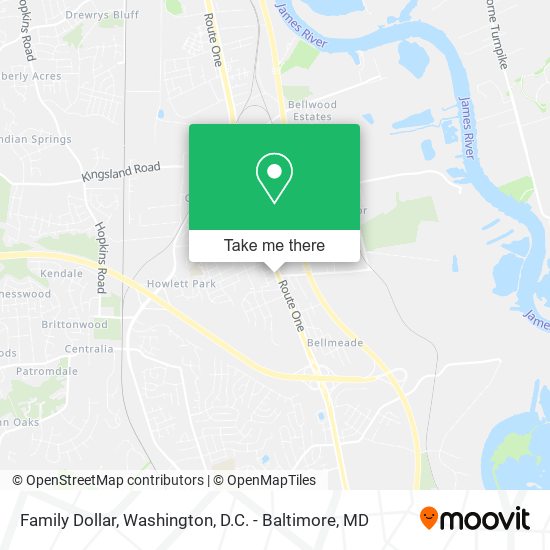 Family Dollar map