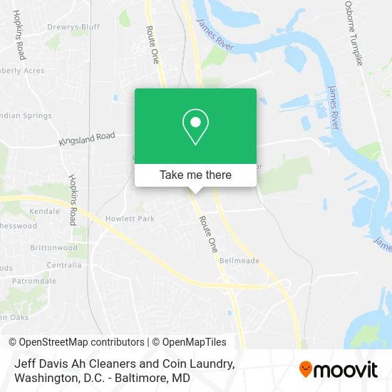 Jeff Davis Ah Cleaners and Coin Laundry map