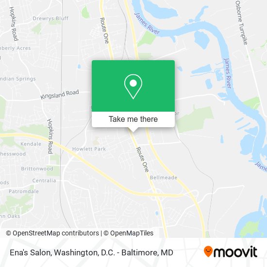 Ena's Salon map