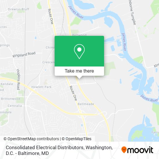 Consolidated Electrical Distributors map