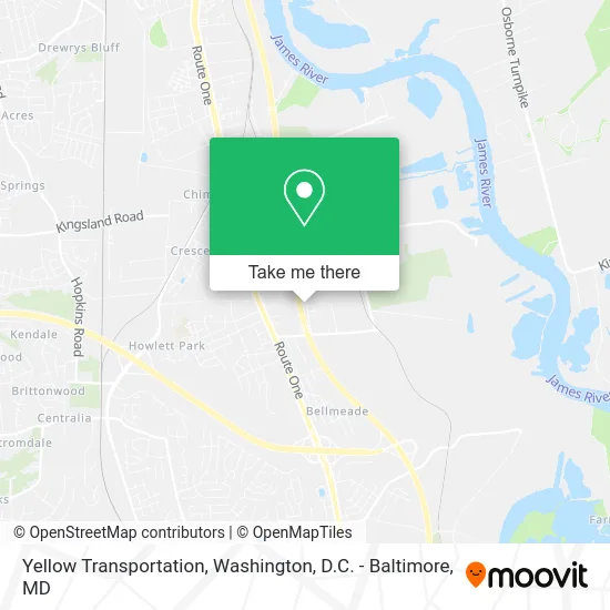 Yellow Transportation map