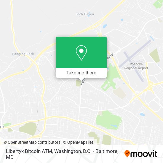 Mapa de Libertyx Bitcoin ATM