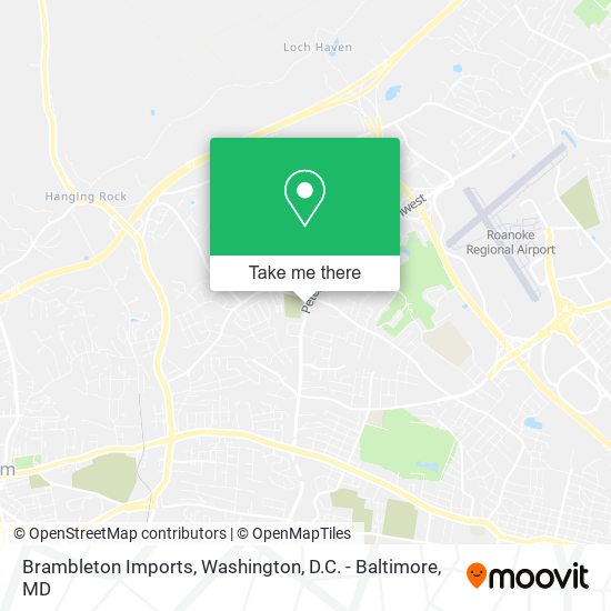 Mapa de Brambleton Imports