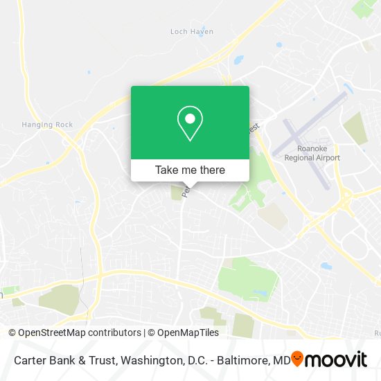 Mapa de Carter Bank & Trust