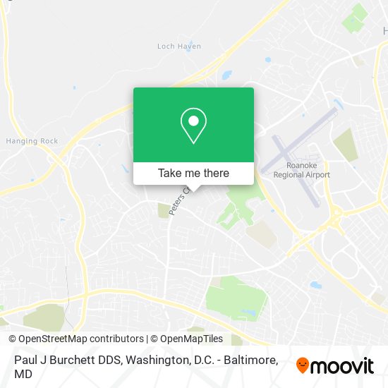 Paul J Burchett DDS map