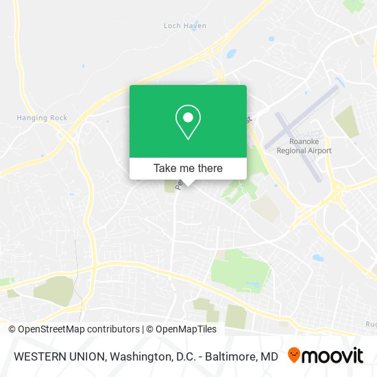 WESTERN UNION map