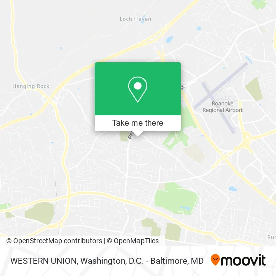 WESTERN UNION map