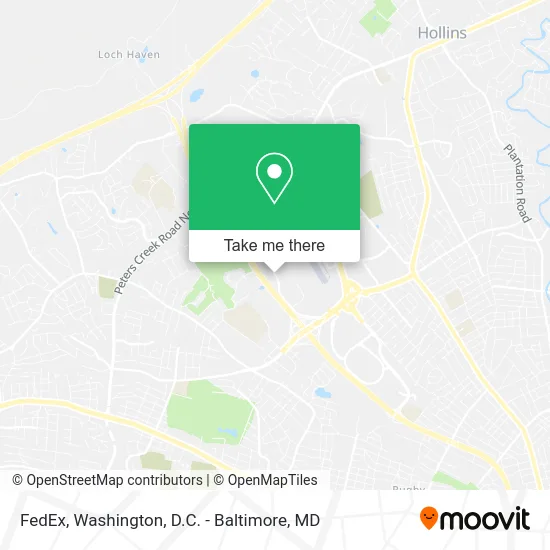 FedEx map
