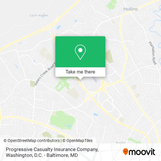 Progressive Casualty Insurance Company map