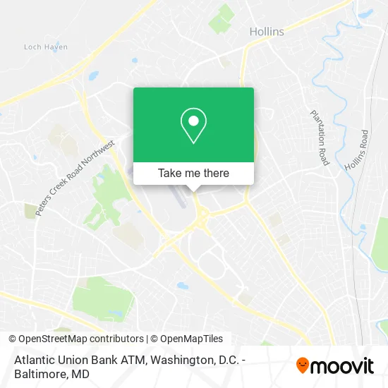 Atlantic Union Bank ATM map