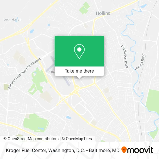 Kroger Fuel Center map
