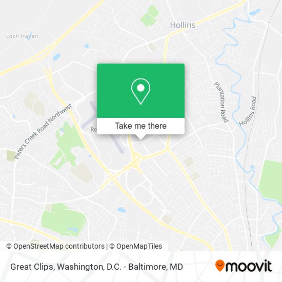 Great Clips map