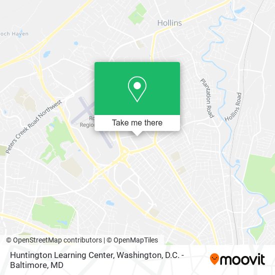 Huntington Learning Center map