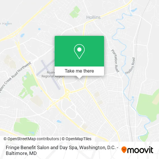 Mapa de Fringe Benefit Salon and Day Spa