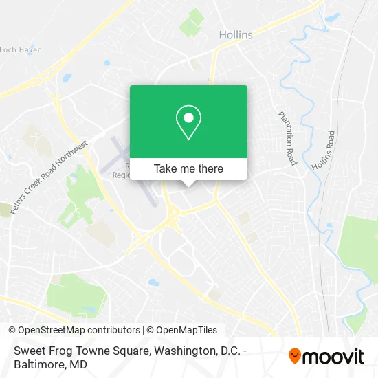 Mapa de Sweet Frog Towne Square