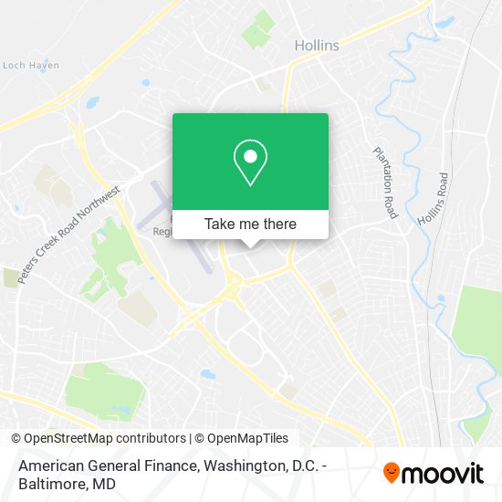 American General Finance map