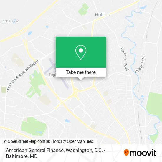 Mapa de American General Finance