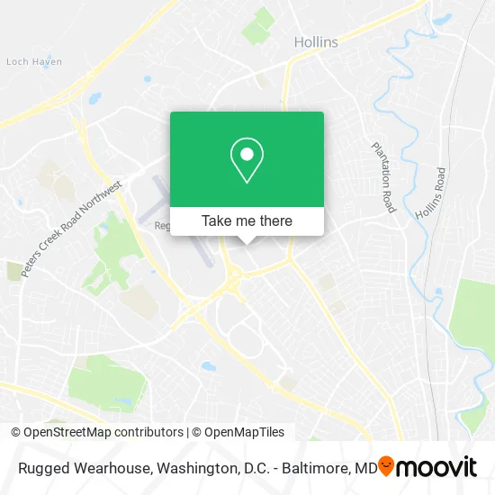 Rugged Wearhouse map