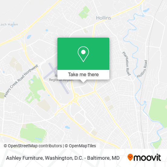 Mapa de Ashley Furniture