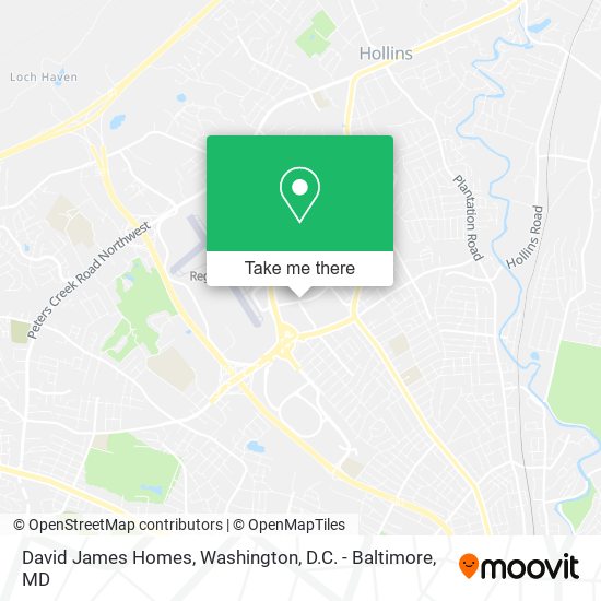 David James Homes map