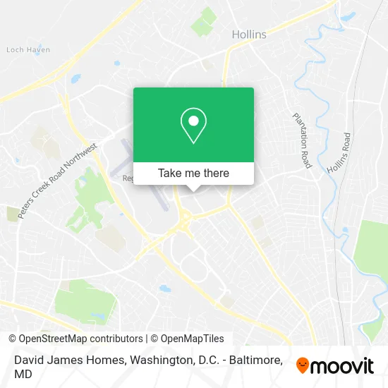 David James Homes map
