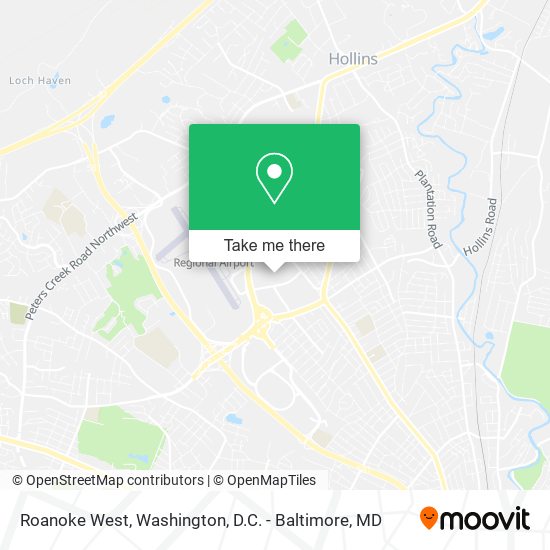 Roanoke West map