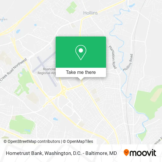 Mapa de Hometrust Bank