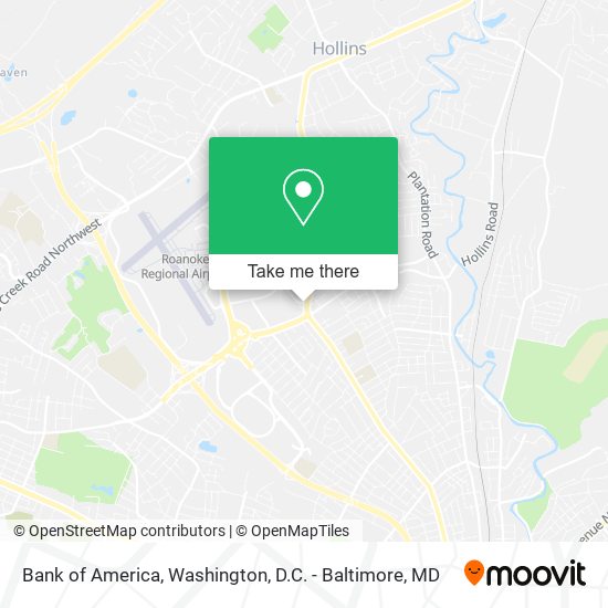 Bank of America map