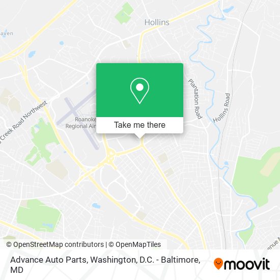 Advance Auto Parts map