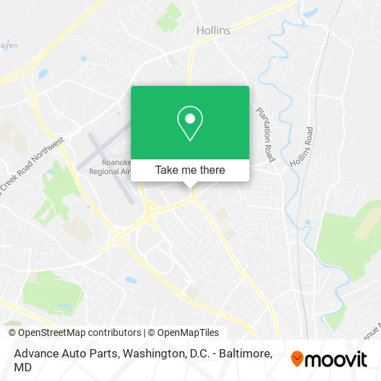 Mapa de Advance Auto Parts