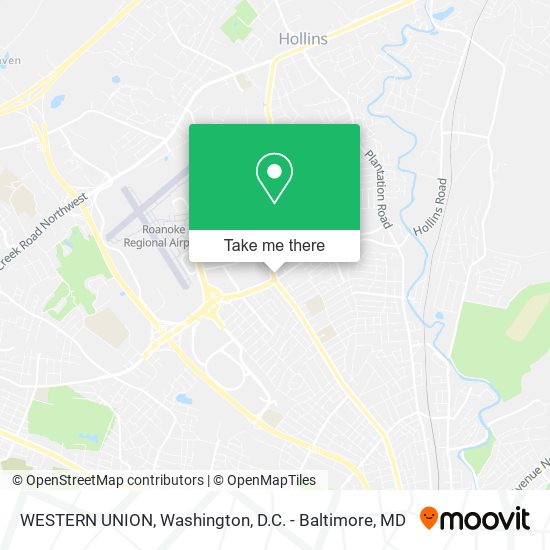 WESTERN UNION map