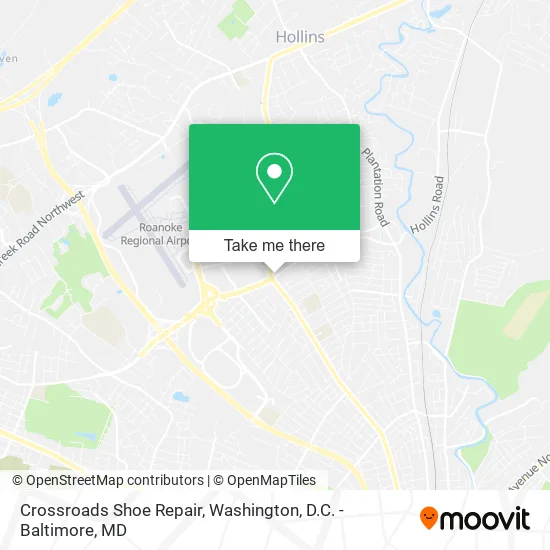 Mapa de Crossroads Shoe Repair