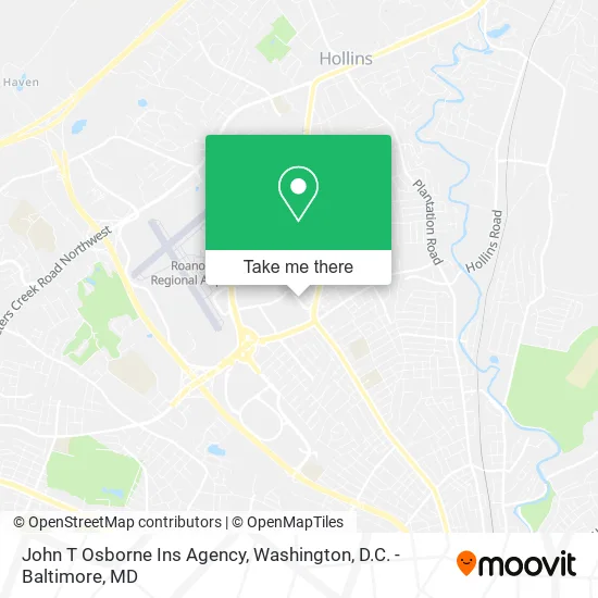 Mapa de John T Osborne Ins Agency