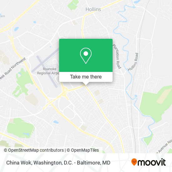 China Wok map