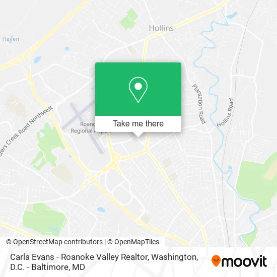 Mapa de Carla Evans - Roanoke Valley Realtor