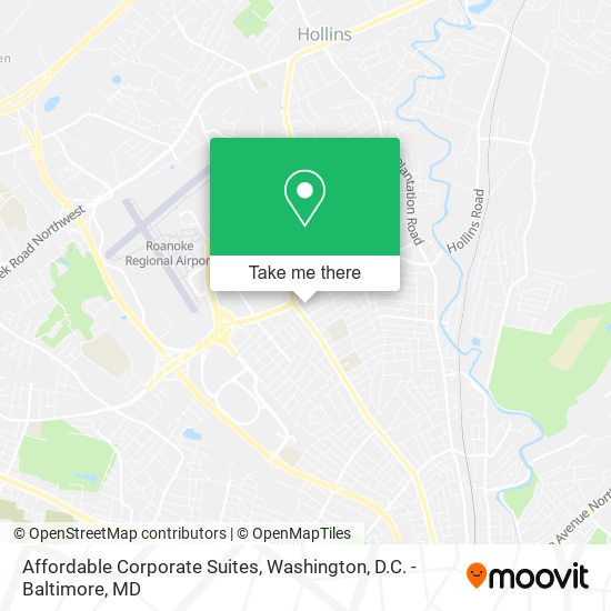 Affordable Corporate Suites map