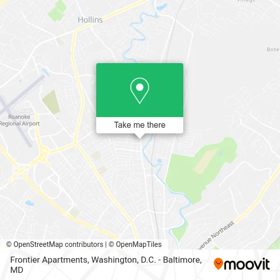 Frontier Apartments map