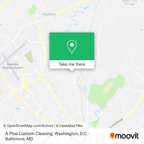 A Plus Custom Cleaning map