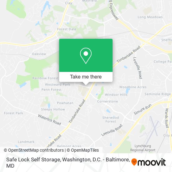 Safe Lock Self Storage map