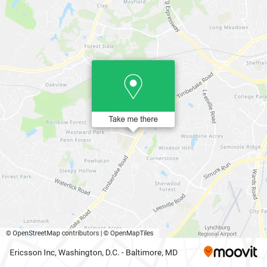 Mapa de Ericsson Inc