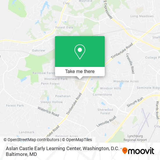 Aslan Castle Early Learning Center map