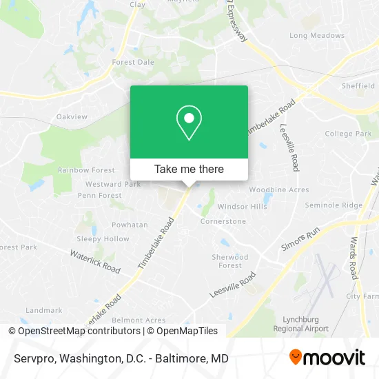 Servpro map