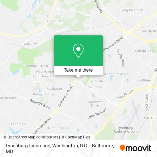 Lynchburg Insurance map