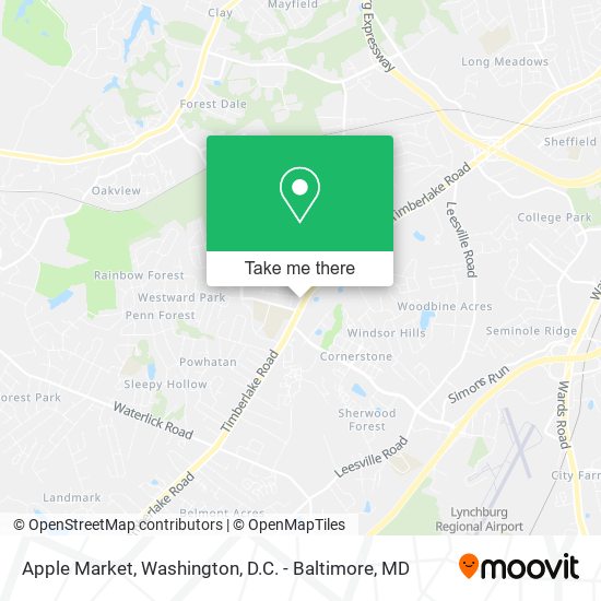 Mapa de Apple Market