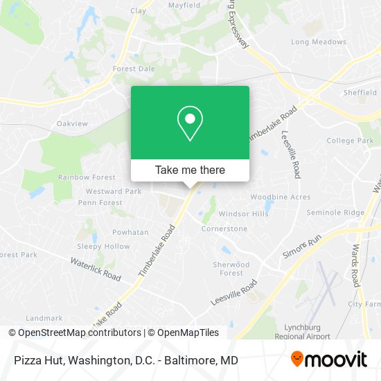 Mapa de Pizza Hut