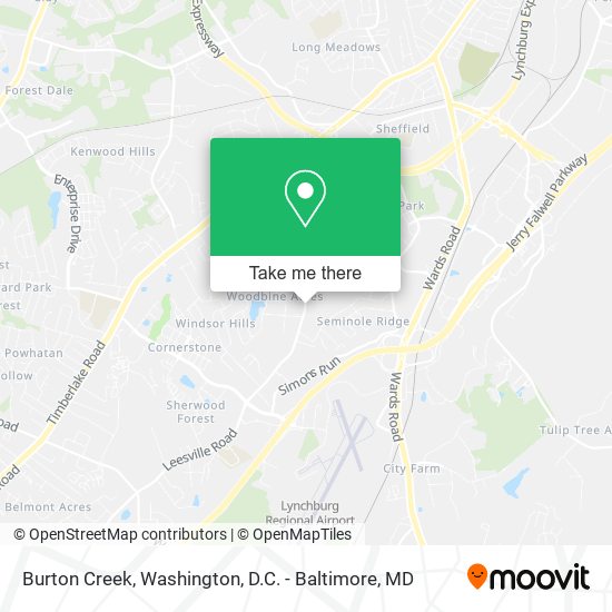 Burton Creek map