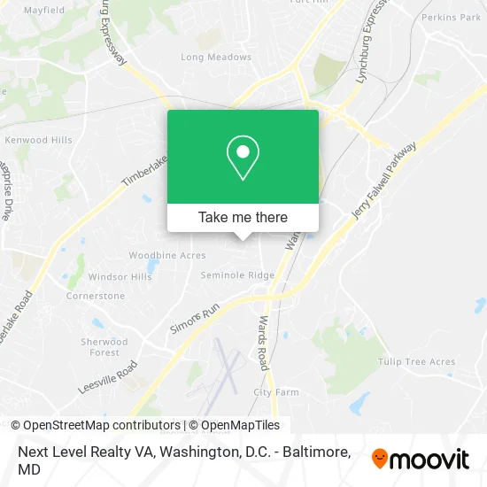 Next Level Realty VA map